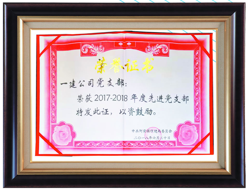 2017-2018年度先進黨支部